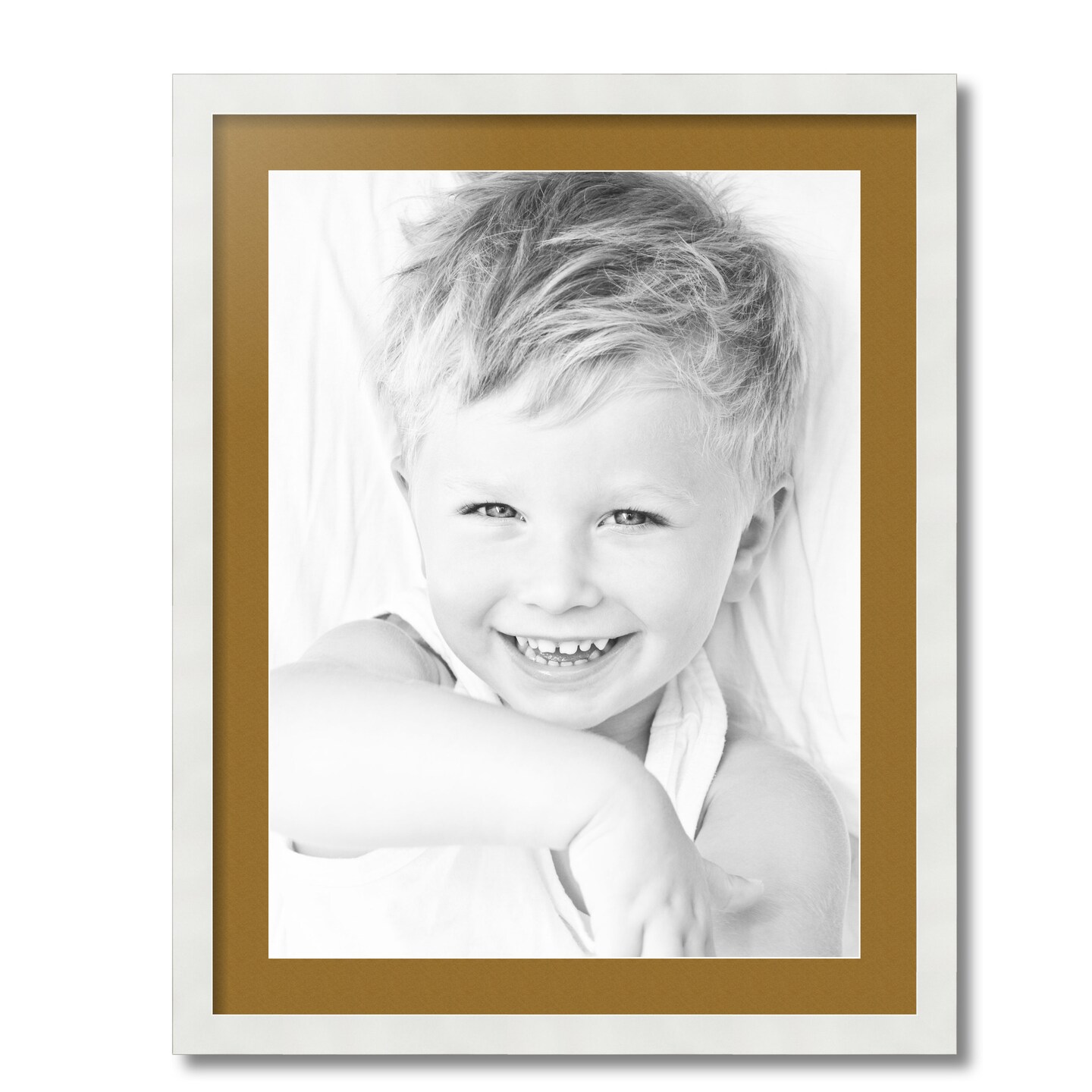 ArtToFrames 22x28" Matted Picture Frame with 18x24" Single Mat Photo Opening Framed in 1.25" White and 2" Mat (FWM-3966-22x28)