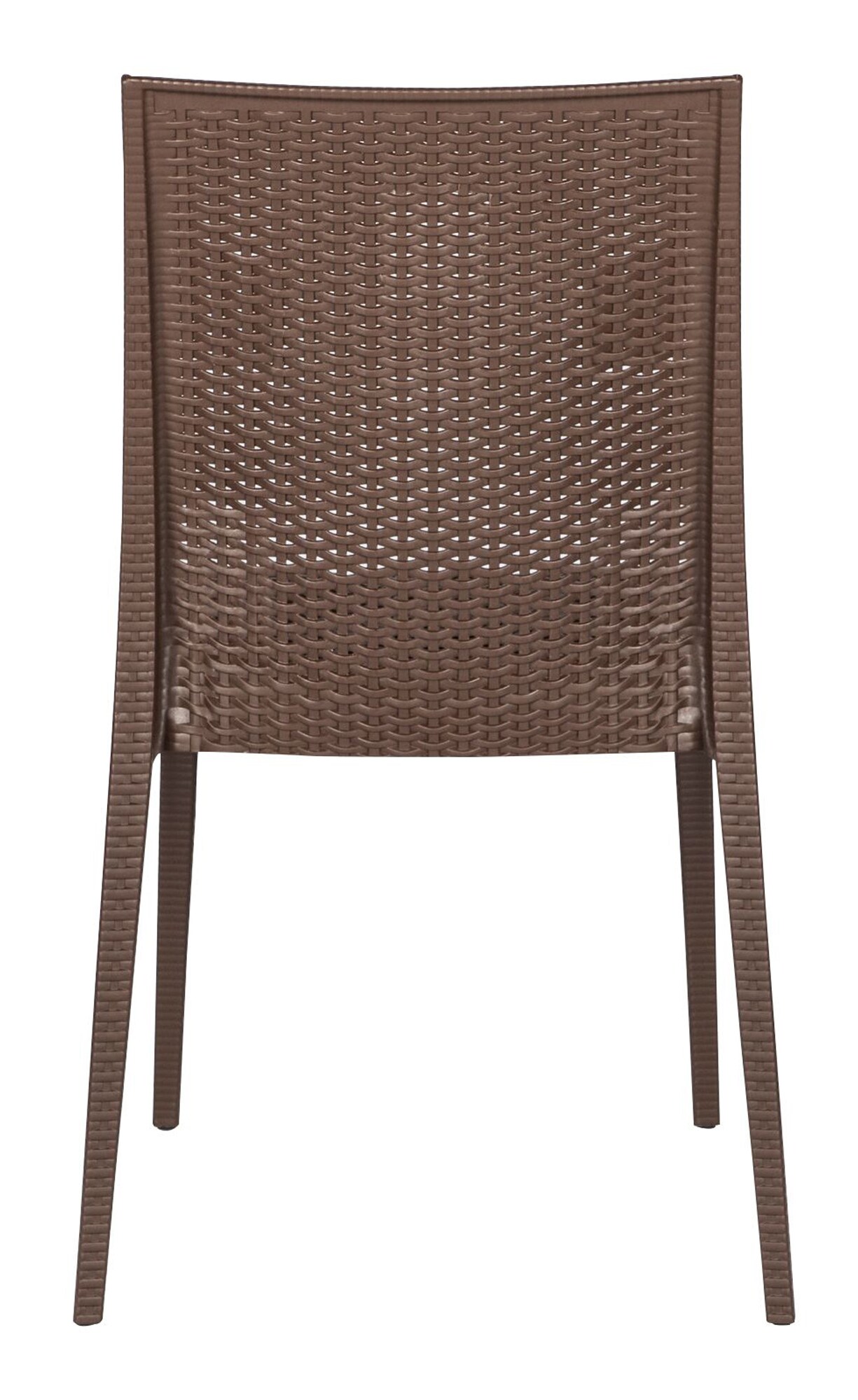 LeisureMod Weave Mace Indoor/Outdoor Dining Chair (Armless)