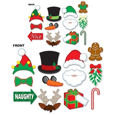 Party Central Club Pack of 144 Red and Green Winter Wonderland Christmas Photo Sign Party Decors 9.75&#x22;