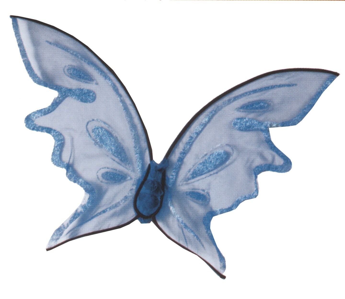 The Costume Center 30&#x22; Blue and Black Butterfly Women Adult Halloween Wings Costume Accessory