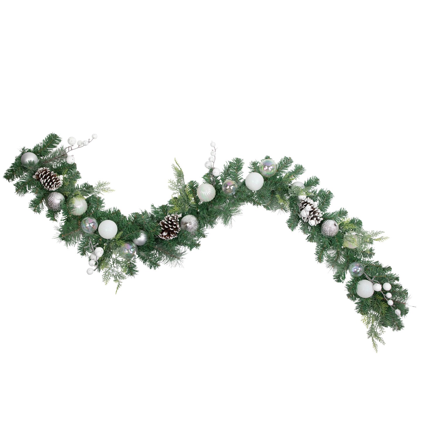Northlight 6' Green Pine Artificial Christmas Garland with Berries and