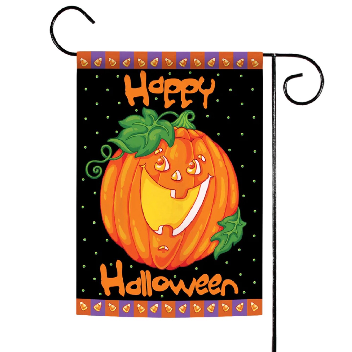 Toland Home Garden Jack-O-Lantern &#x22;Happy Halloween&#x22; Outdoor Garden Flag 18&#x22; x 12.5&#x22;