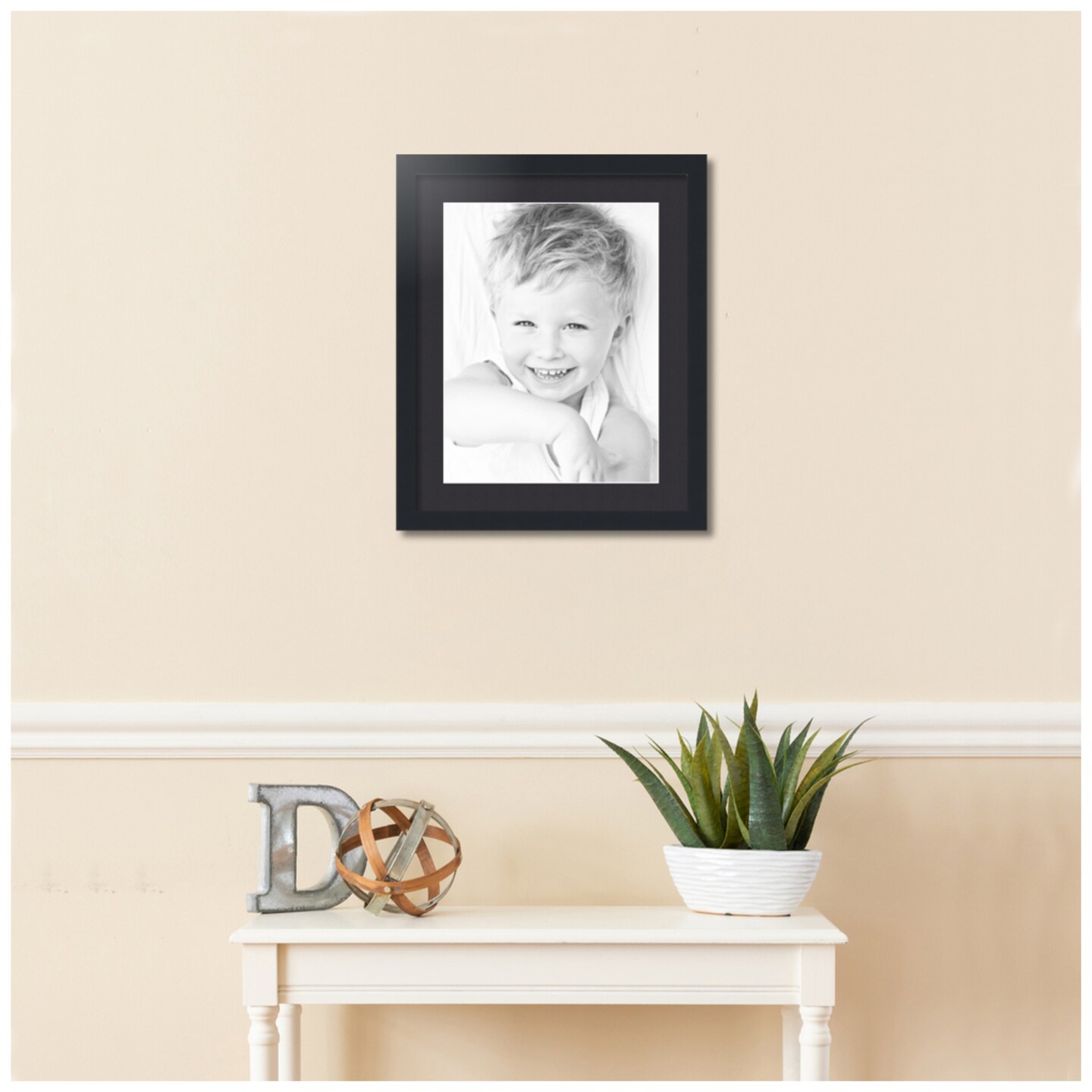 ArtToFrames 17x21" Matted Picture Frame with 13x17" Single Mat Photo Opening Framed in 1.25" Black and 2" Mat (FWM-3926-17x21)