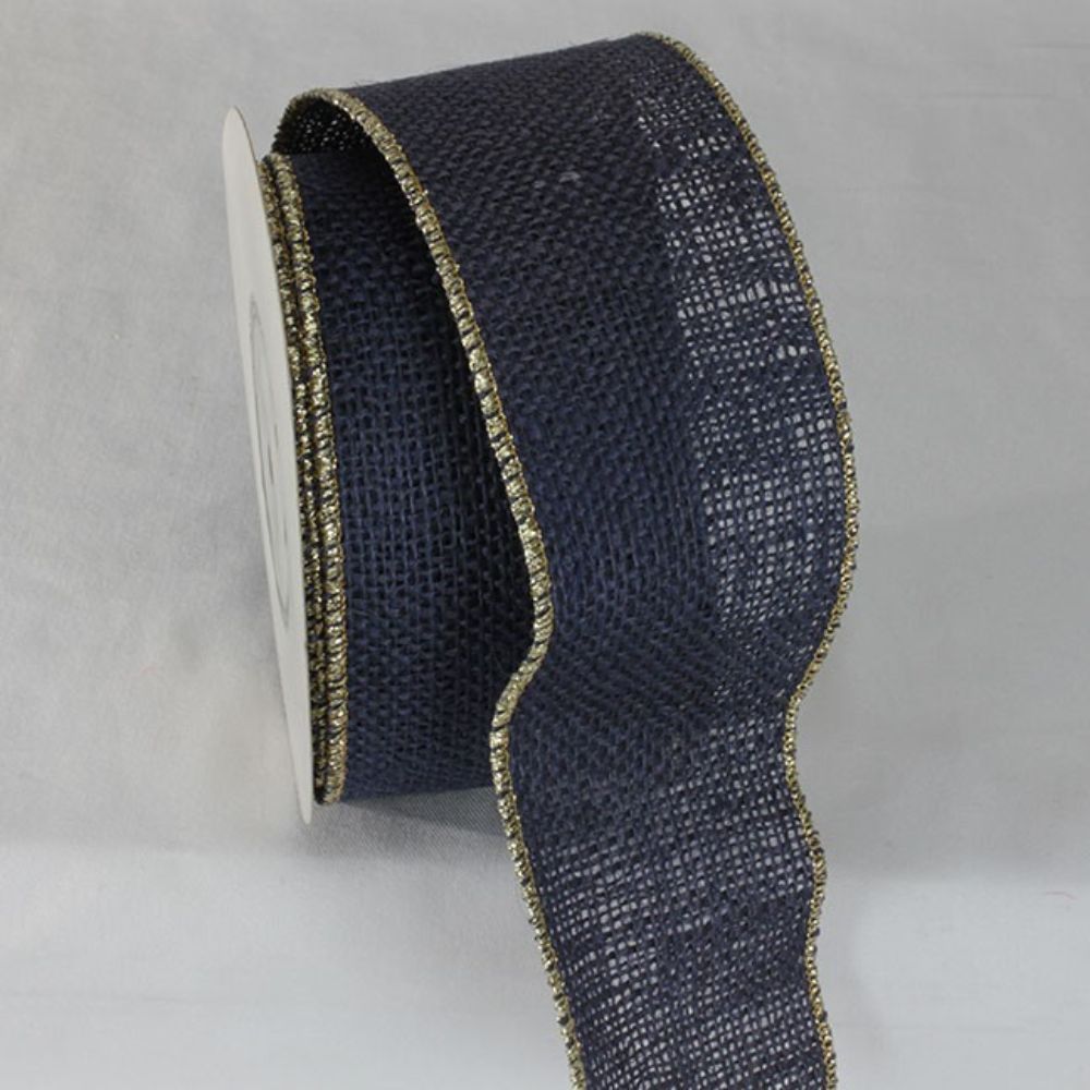 Navy burlap ribbon 2025