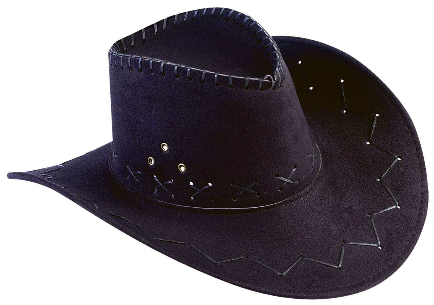 The Costume Center Black Flocked Cowboy Men Adult Halloween Hat Costume Accessory - One Size