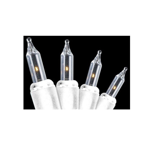 Hofert Set of 140 Clear Everglow Chasing Mini Christmas Lights - White Wire