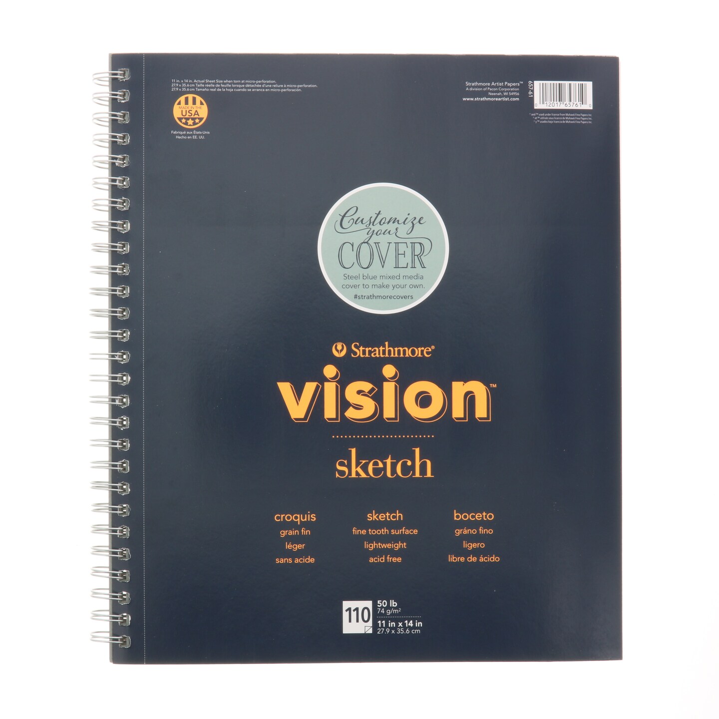 Strathmore Vision Sketch Paper Pad, 11&#x22; x 14&#x22;, 110 Sheets