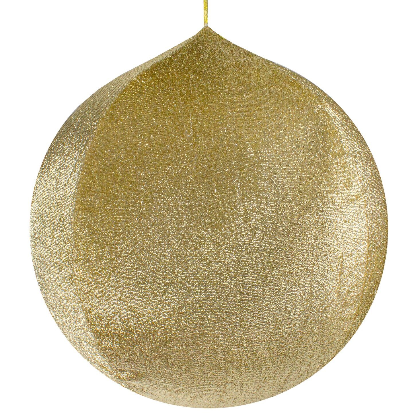 Northlight Inflatable Tinsel Commercial Outdoor Christmas Ball Ornament Decoration - 27.5" - Gold