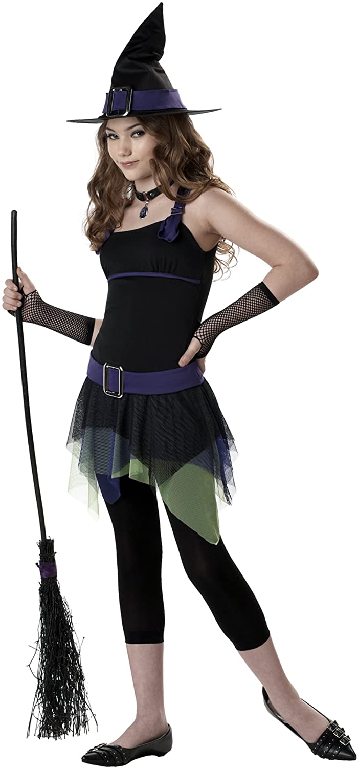California Costumes Sassy Black and Purple Witch Girl's Halloween Costume - Teen Size XL