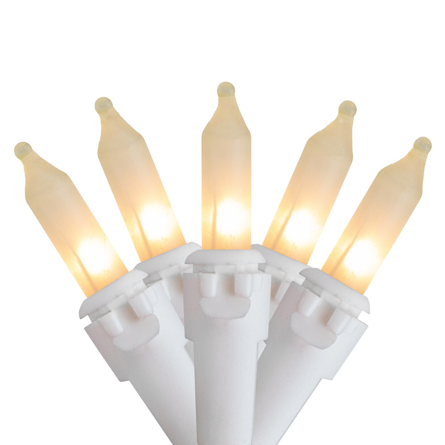 Northlight 100 Count Frosted Clear Mini Christmas Lights - 49.5&#x27; White Wire