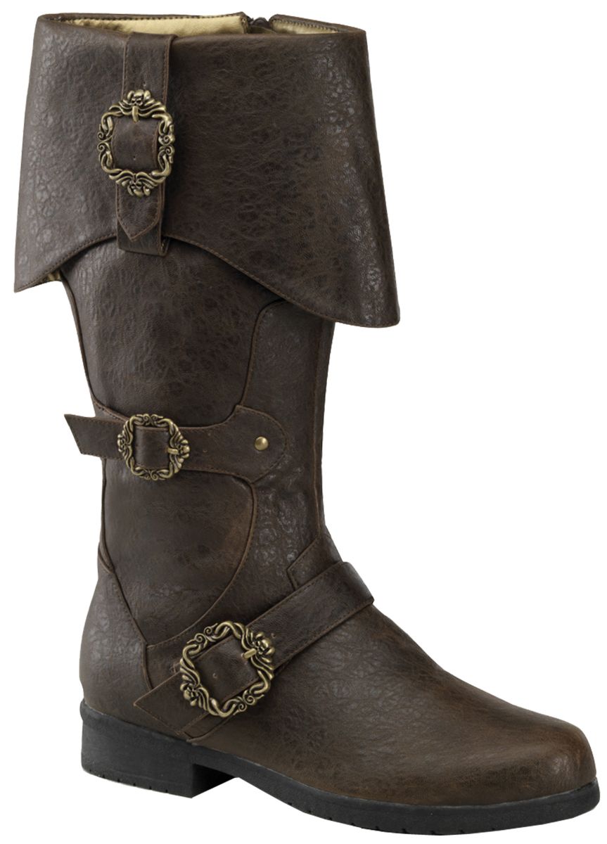 The Costume Center Black Caribbean Men Adult Halloween Boots Costume Accessory - Size 11