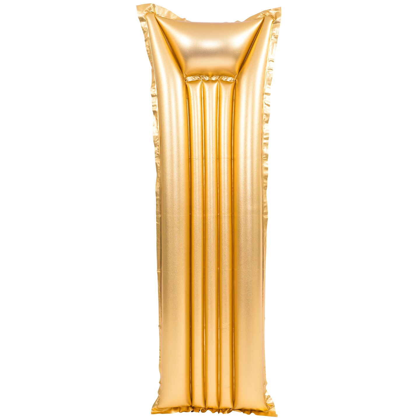 Pool Central 6&#x27; Inflatable Golden Swimming Pool Mattress Float