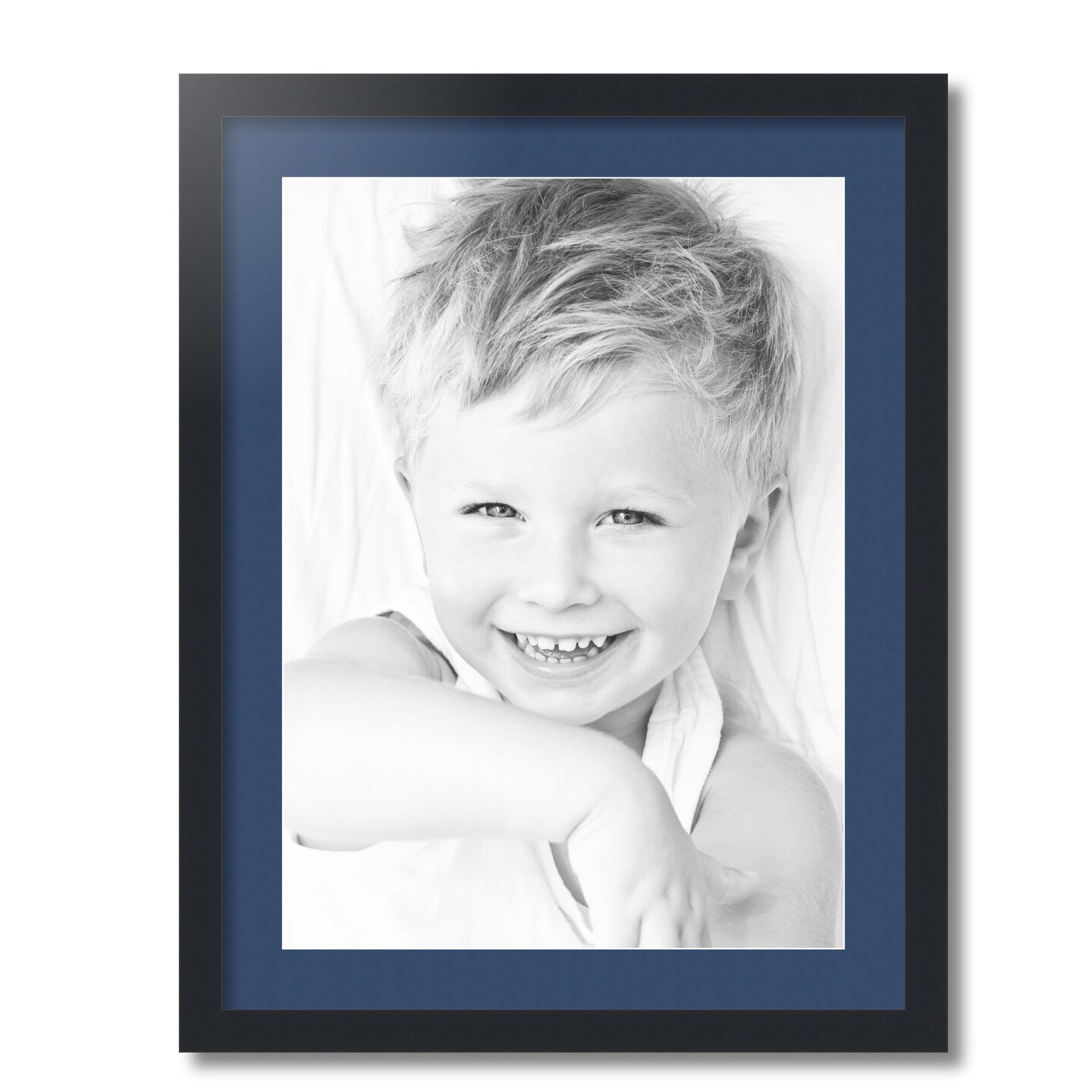 ArtToFrames 20x26&#x22; Matted Picture Frame with 16x22&#x22; Single Mat Photo Opening Framed in 1.25&#x22; Black and 2&#x22; Mat (FWM-3926-20x26)