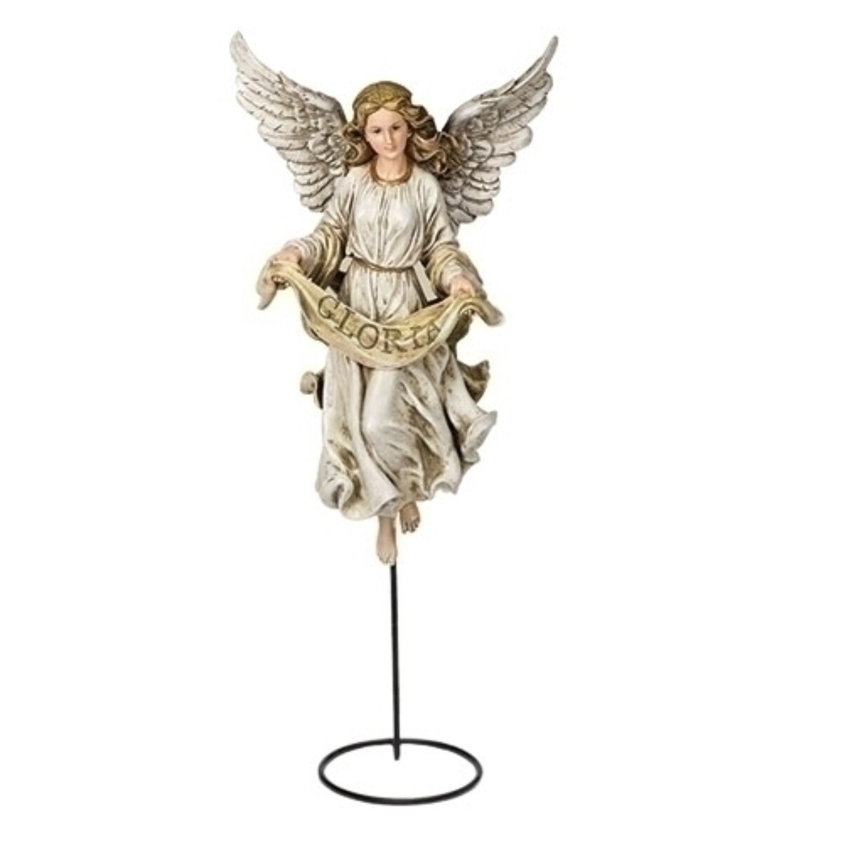 Roman 30&#x22; Angel on Stand Nativity Scene Figurine Christmas Tabletop Decor