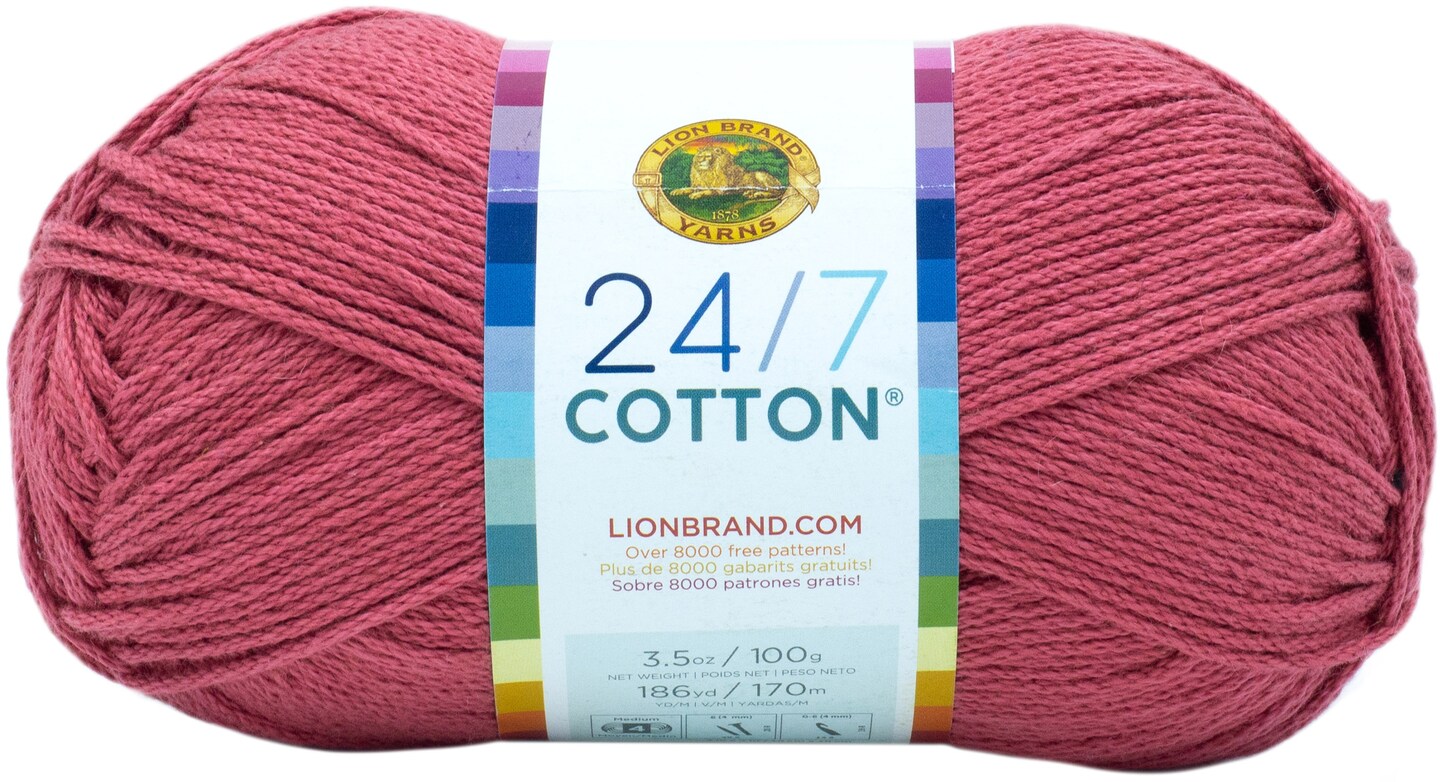 Lion Brand 24/7 Cotton Yarn-Terracotta