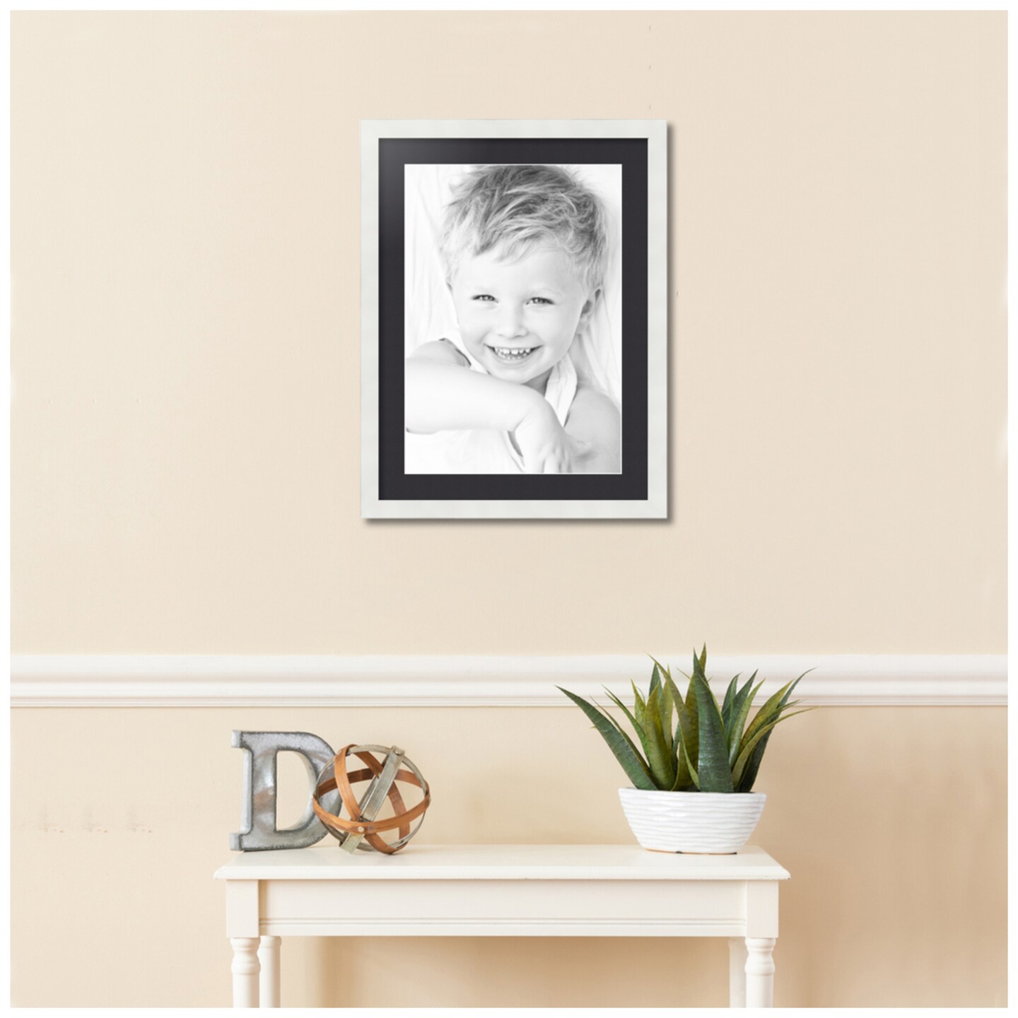 ArtToFrames 18x24" Matted Picture Frame with 14x20" Single Mat Photo Opening Framed in 1.25" White and 2" Mat (FWM-3966-18x24)
