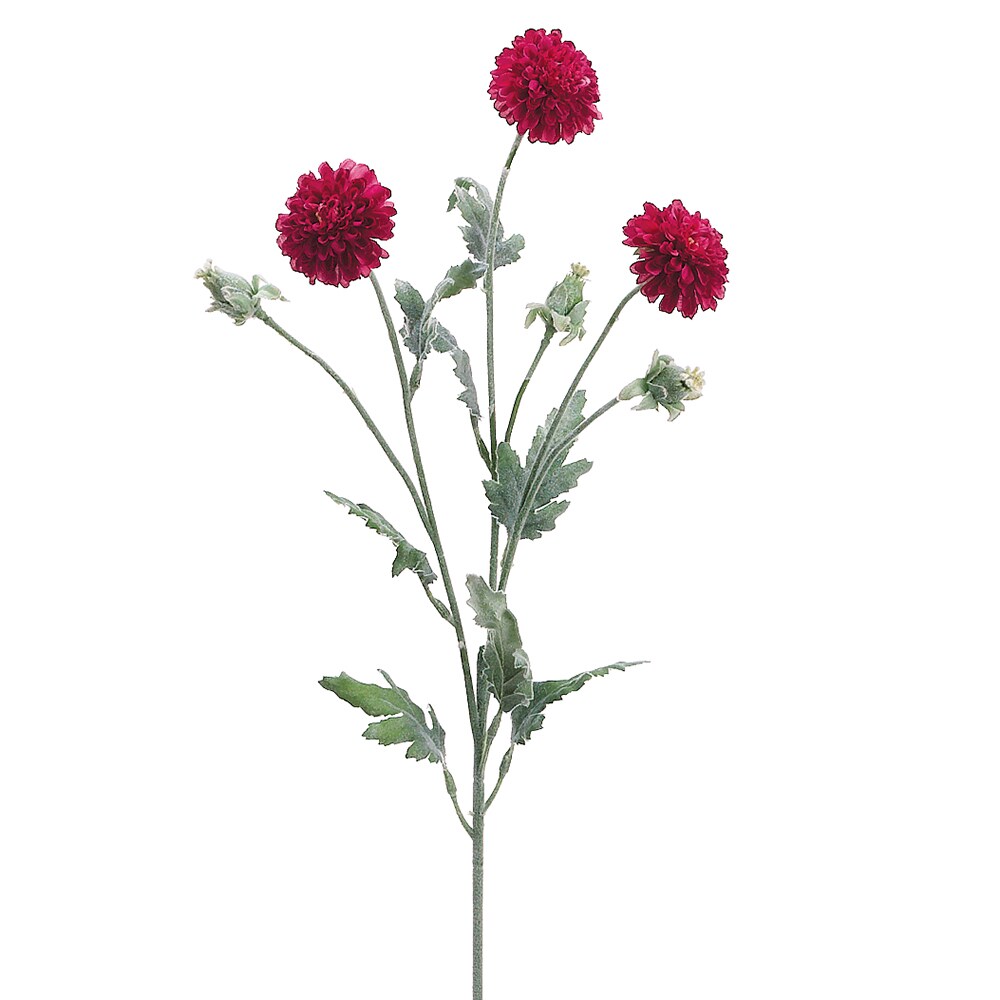 Allstate 28&#x22; Purple Pom-Pom Artificial Flower Spray