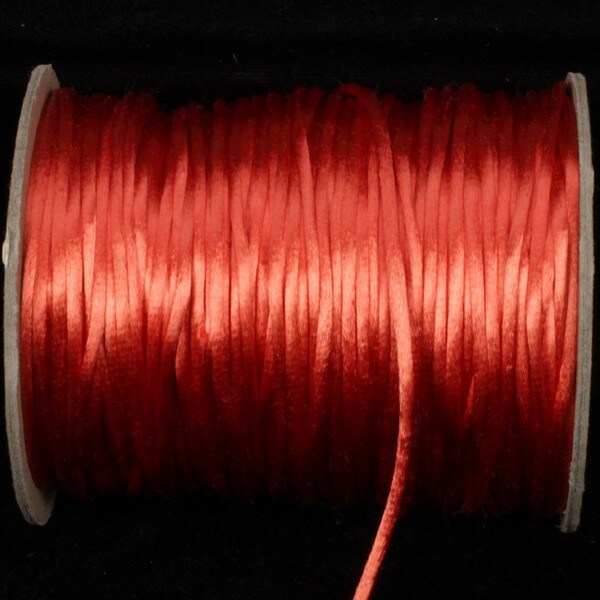 The Ribbon People Orange Solid Satin Cording Craft Ribbon 0.25" x 144 Yards