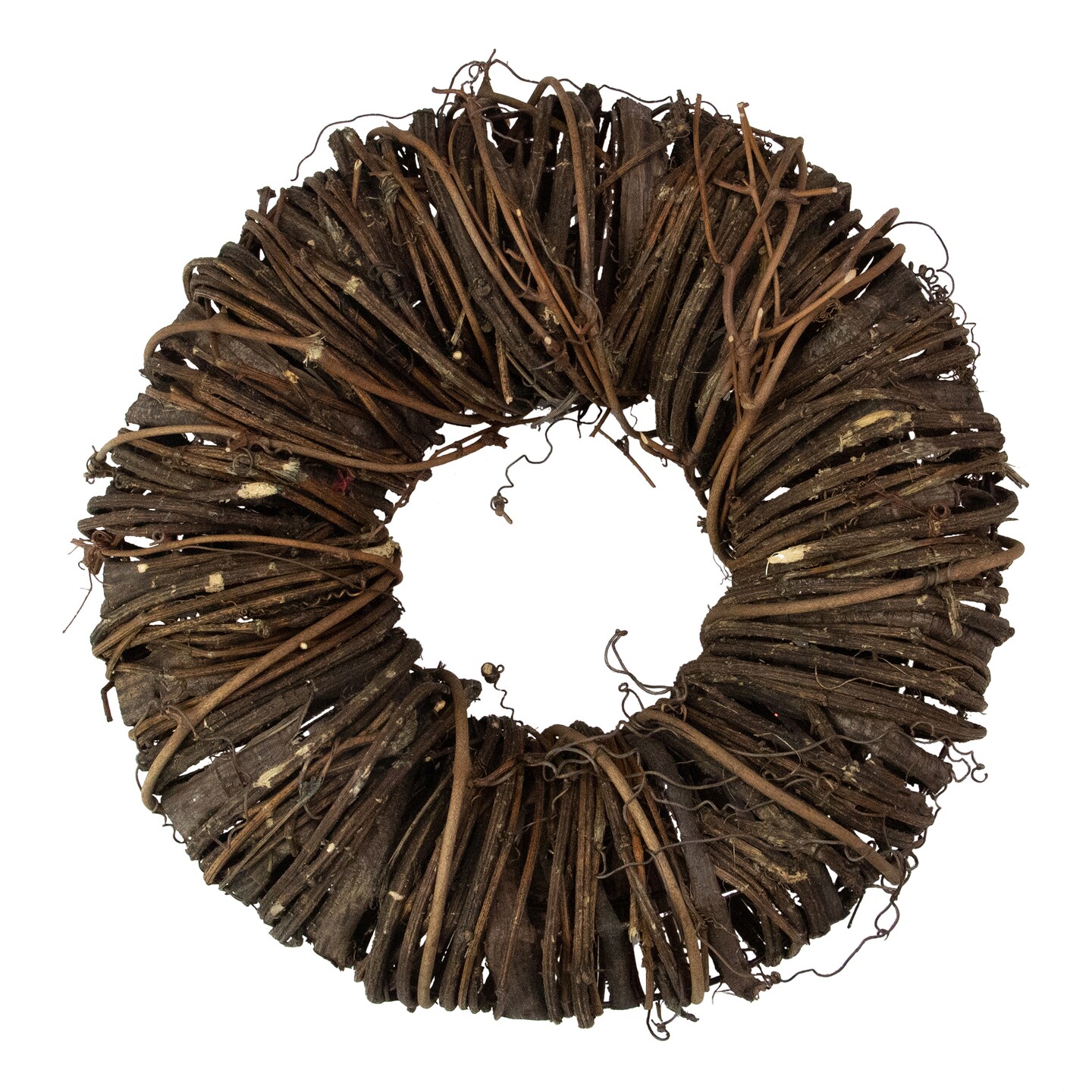 Northlight 12" Brown Rustic Twig and Tree Bark Artificial Spring Wreath