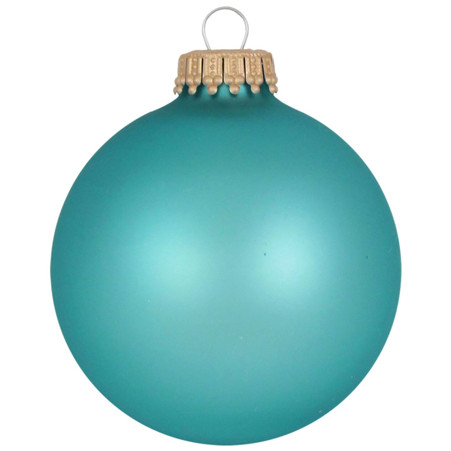 Christmas by Krebs 8ct Spa Blue Matte Glass Christmas Ball