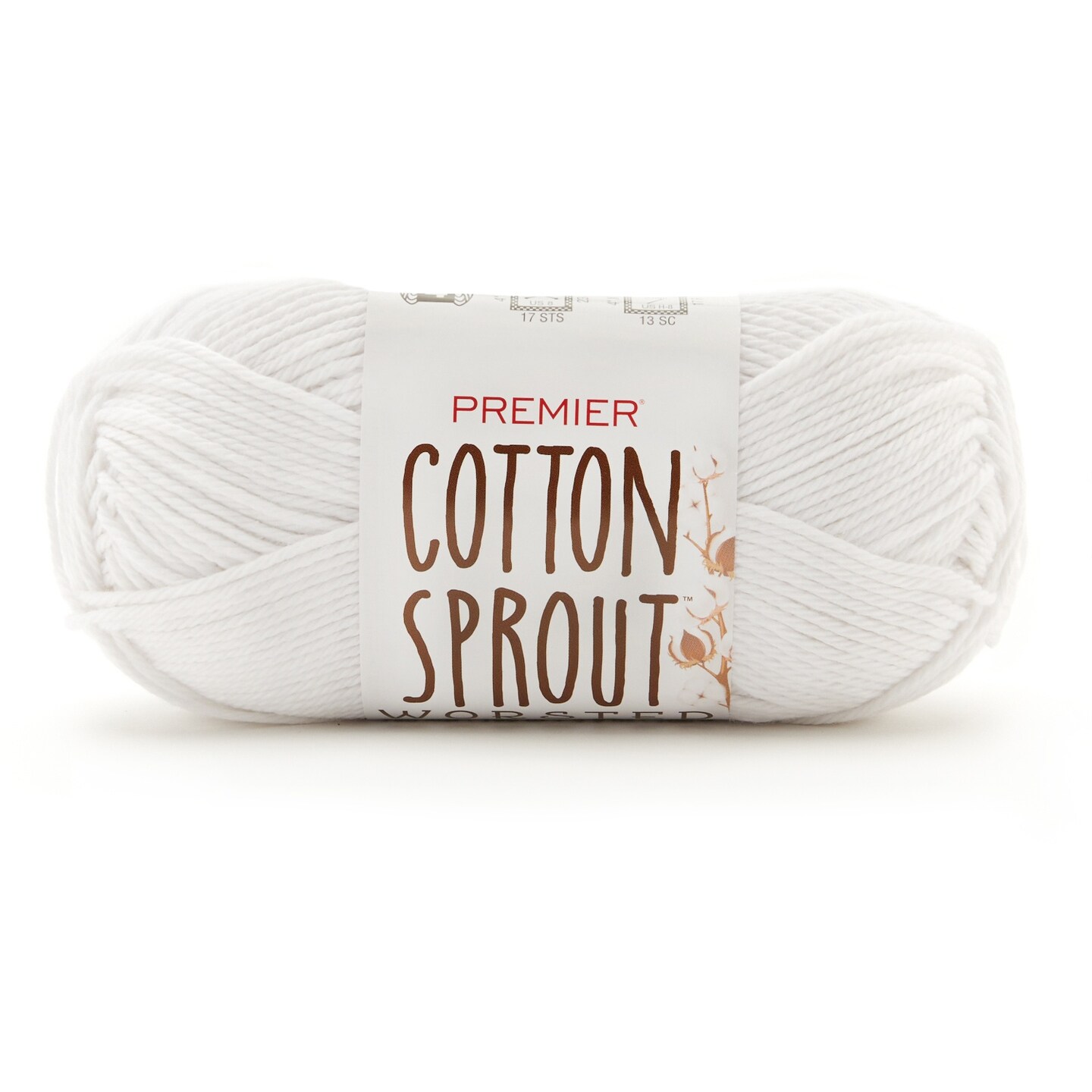 Premier Cotton Sprout Worsted Yarn-White | Michaels