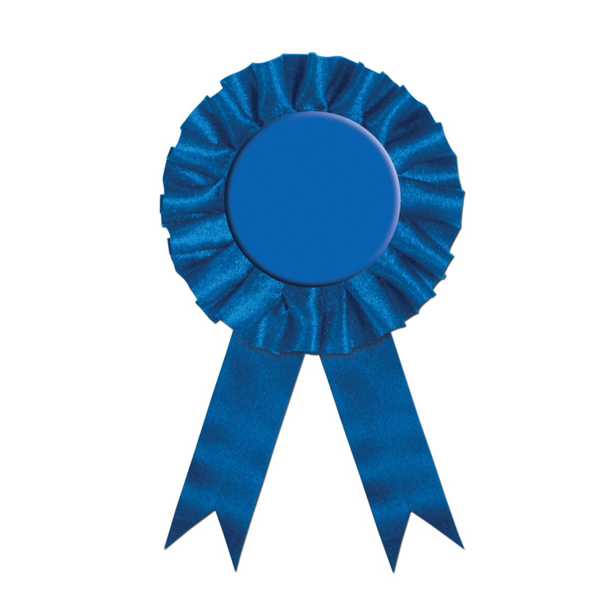 Beistle Pack of 6 Blue Award Ribbons 3.75&#x27;&#x27; x 6.5&#x27;&#x27;