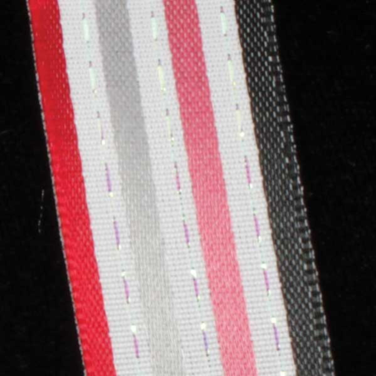 The Ribbon People Black and Red Thin Striped Wired Craft Ribbon 0.75&#x22; x 54 Yards