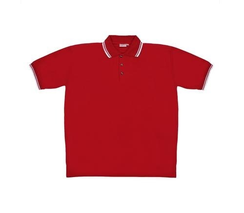 Christmas Central Men&#x27;s Red Knit Pullover Golf Polo Shirt - XX-Large
