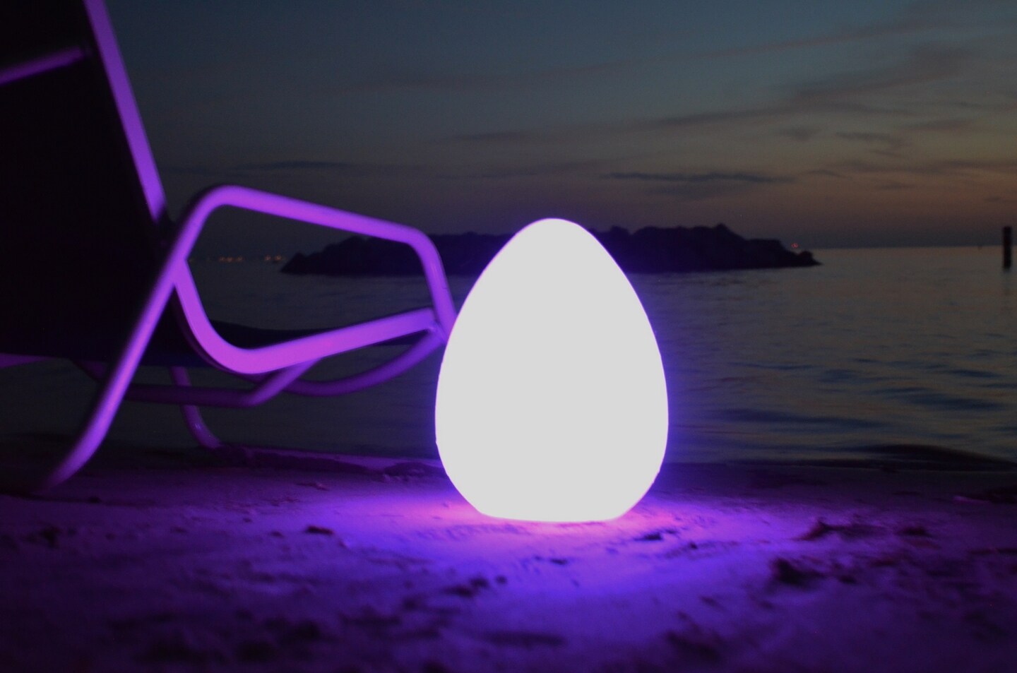The Pool Supply Shop 12&#x22; Genesis Remote Controlled Portable LED Illuminated Color Changing Egg
