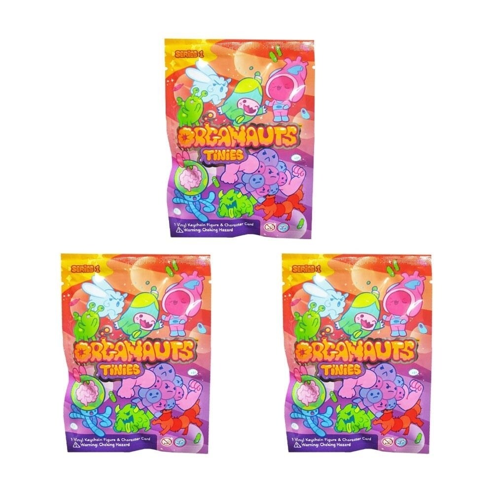 Know Yourself Organauts Tinies Collectible Character Keychain 3pk Series 1 Bags Surprise