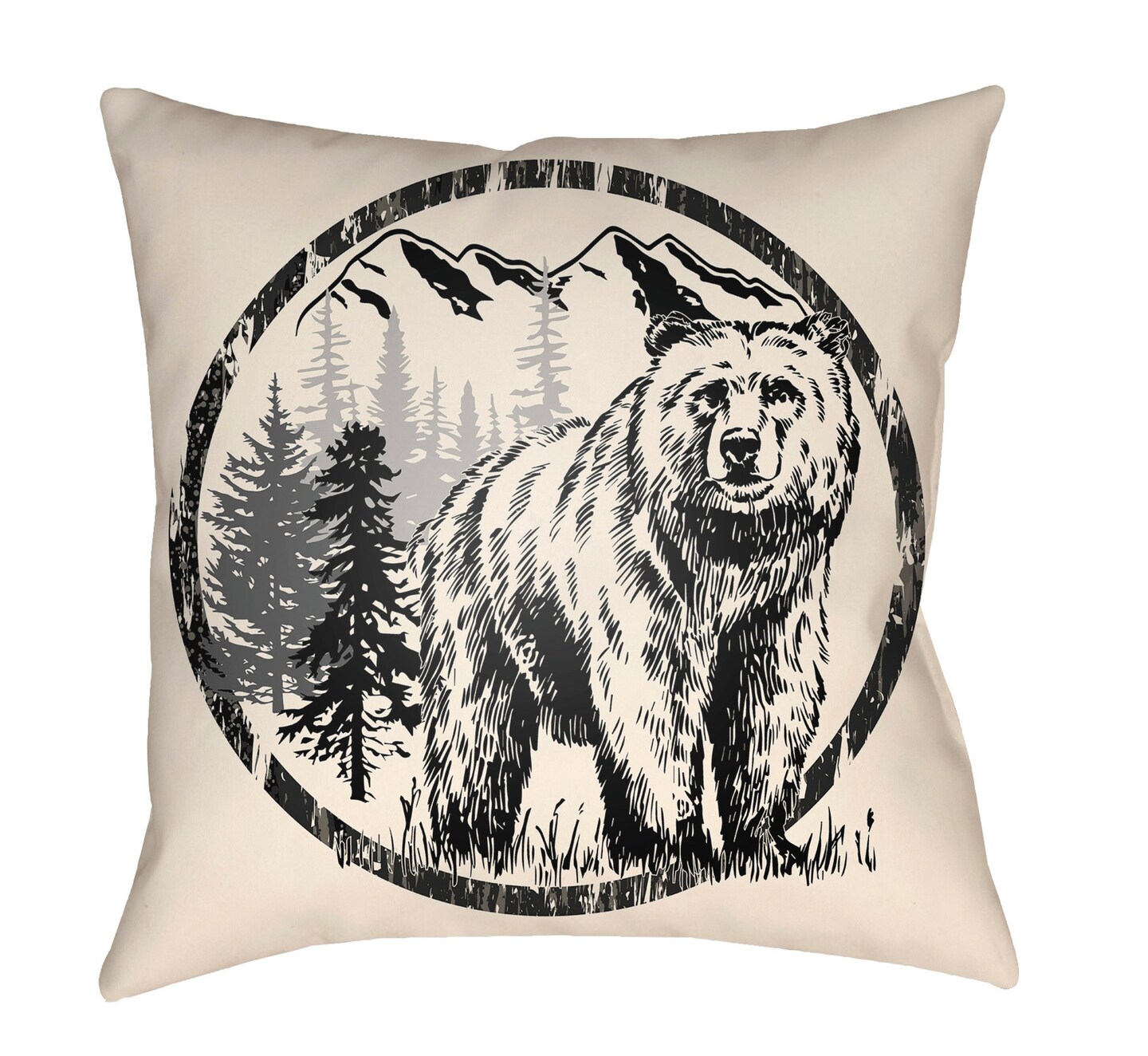 Polar White Throw Pillow