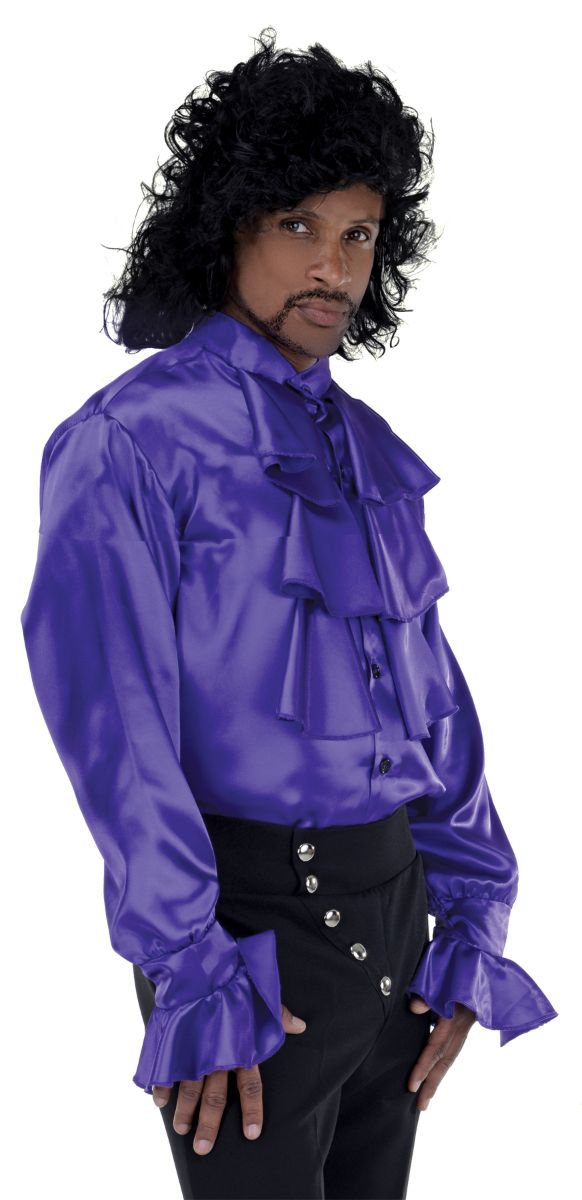 The Costume Center Purple Pop Star Themed Shirt Men Adult Halloween Costume - One Size