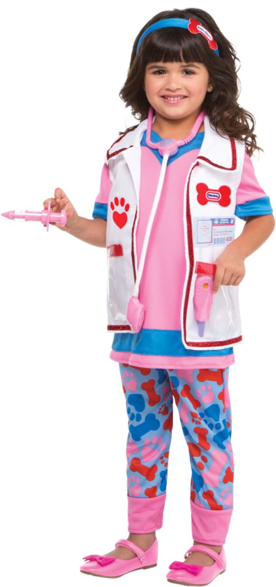 The Costume Center Pink and White Vet Girl Toddler Halloween Costume - Large