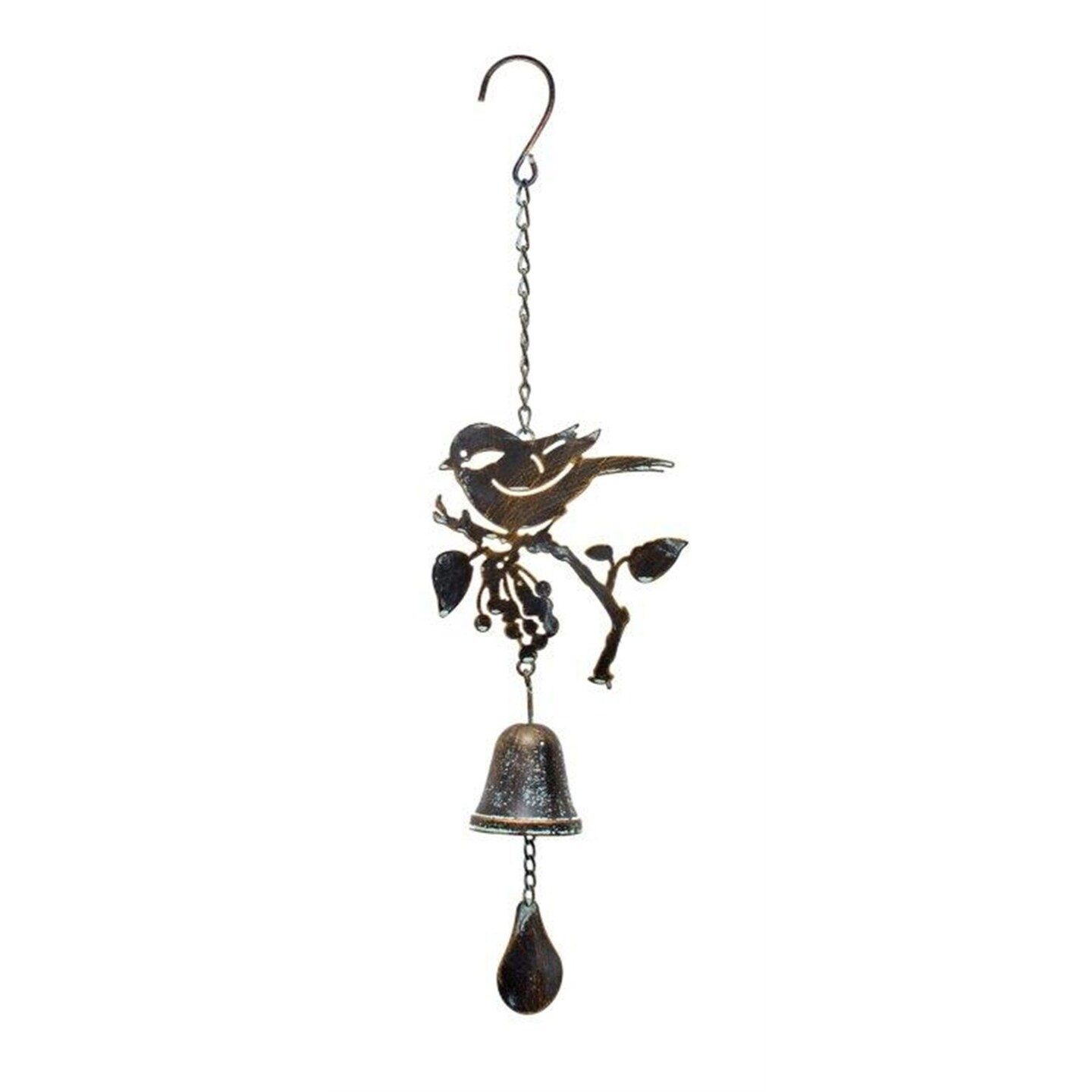 Melrose 20.5 Bronze and Brown Rustic Bird Wind Chime