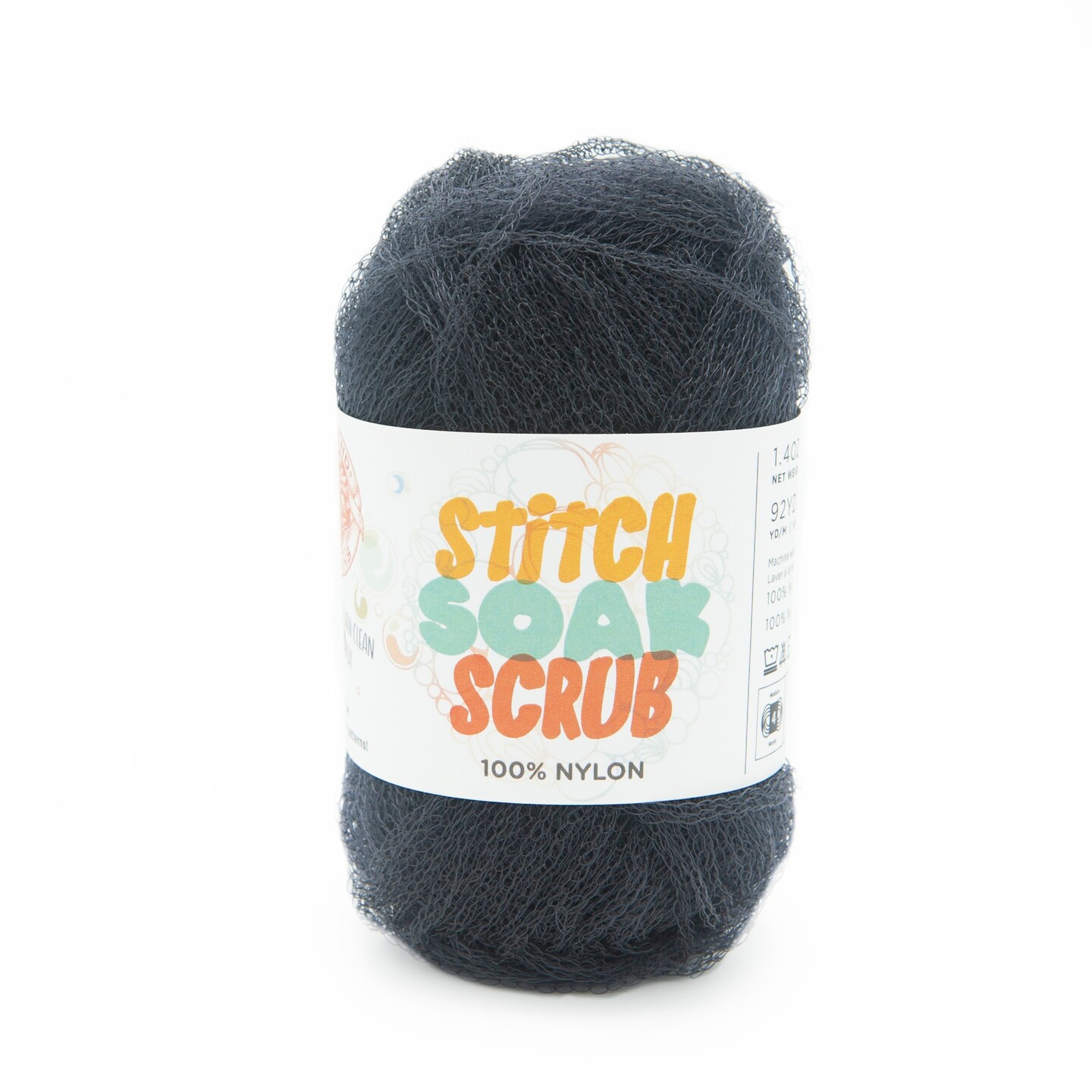 Lion Brand Stitch Soak Scrub Yarn-Graphite