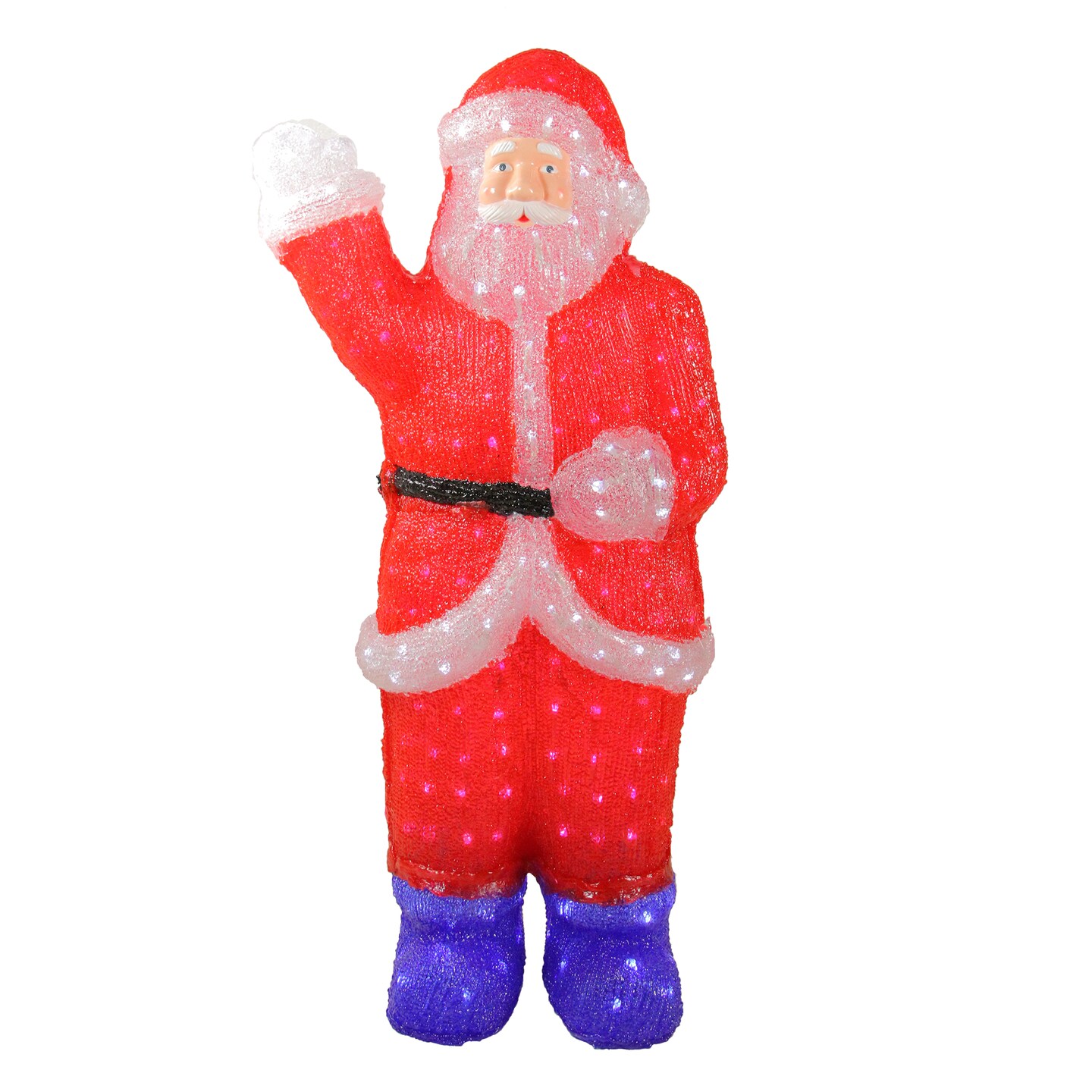 Northlight Lighted Commercial Grade Acrylic Santa Claus Christmas Display Decoration - 3&#x27;