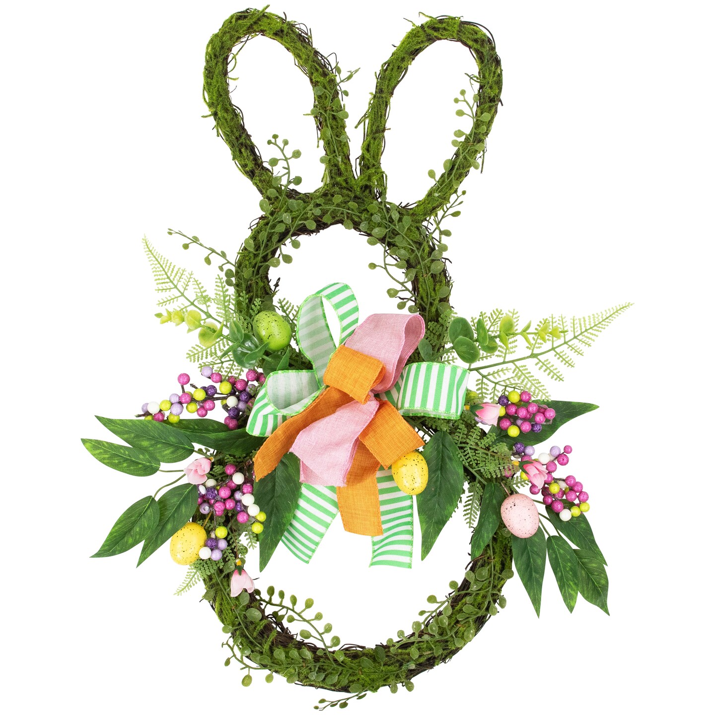 Northlight Twig and Vine Easter Bunny Artificial Wreath - 23&#x22;