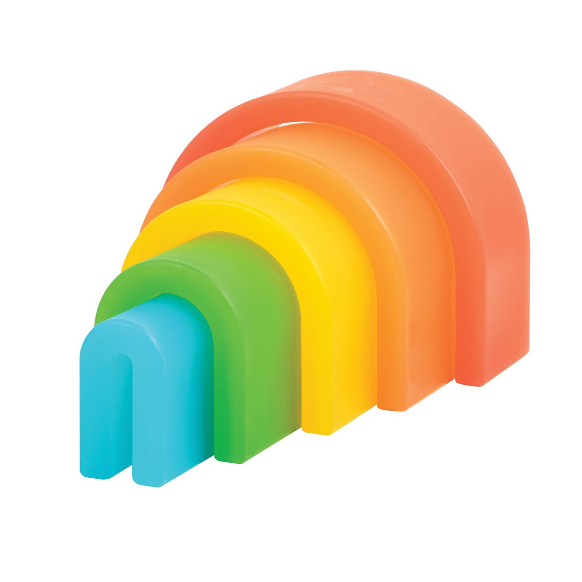 Kaplan Early Learning Company Discovery Stackers - Rainbow Tall Arch - 5 Pieces