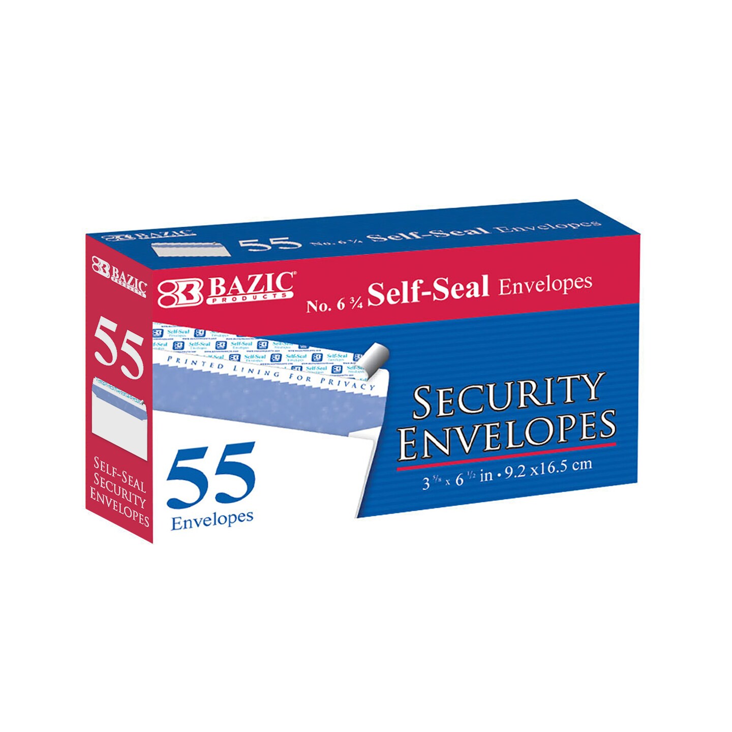 BAZIC #10 Self-Seal Security Envelope (30/Pack)
