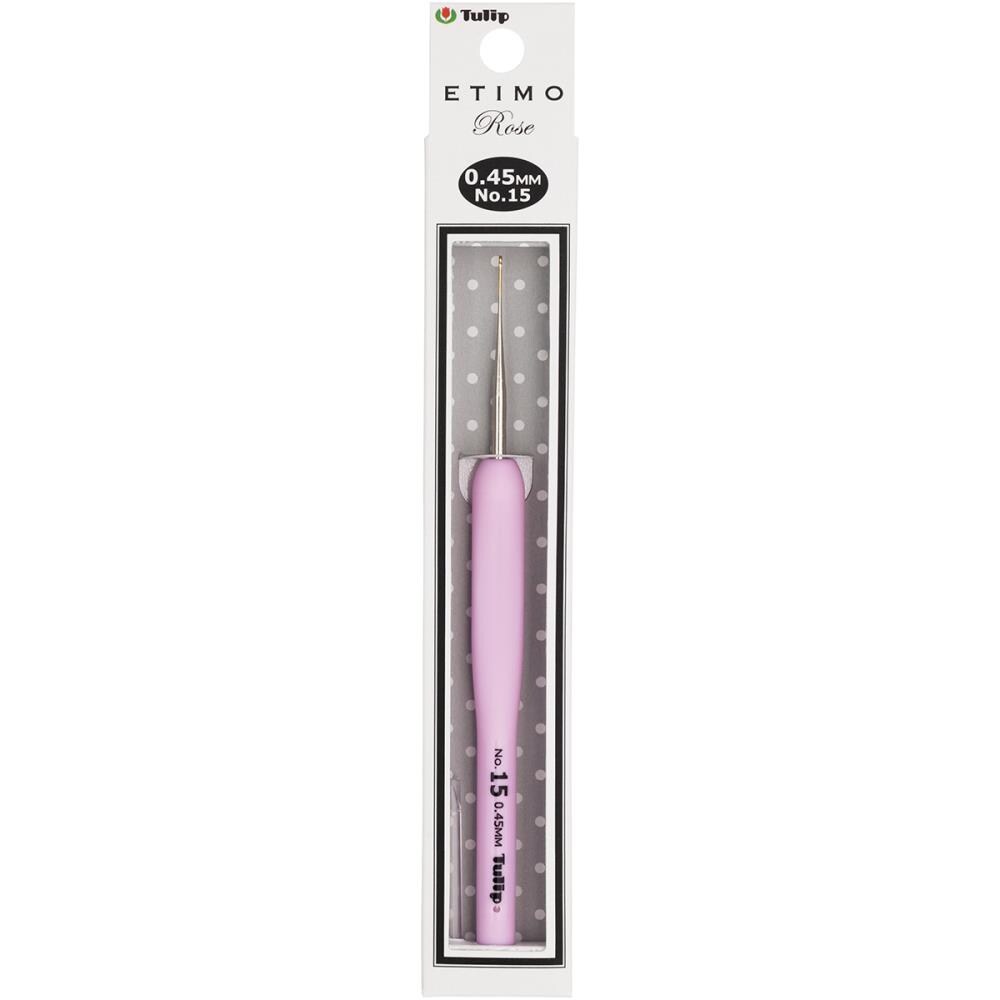 Tulip Etimo Rose Steel Crochet Hook - Sizes 0/1.75mm to 16/.4mm