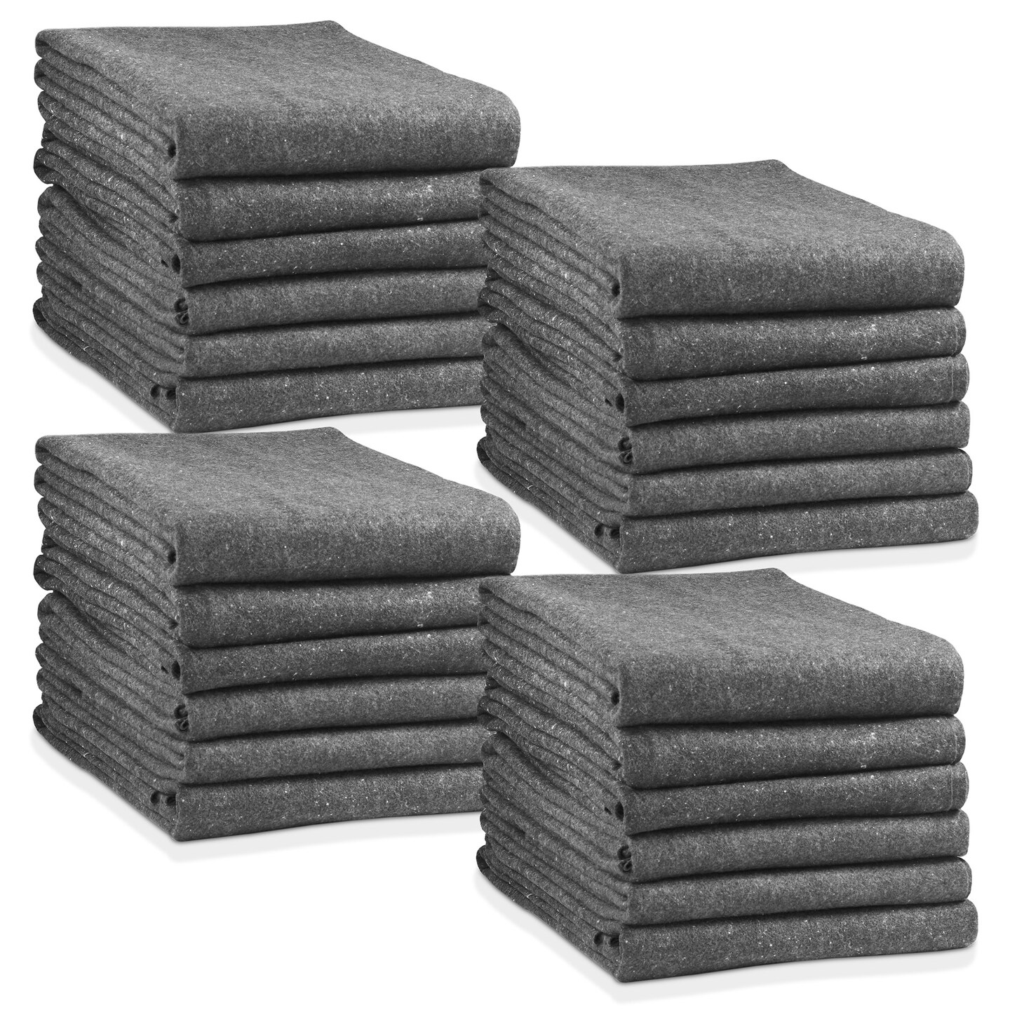 Sure-Max Moving &#x26; Packing Blankets - Economy - 72&#x22; x 54&#x22; - Professional Textile Skin Shipping Furniture Pads Black