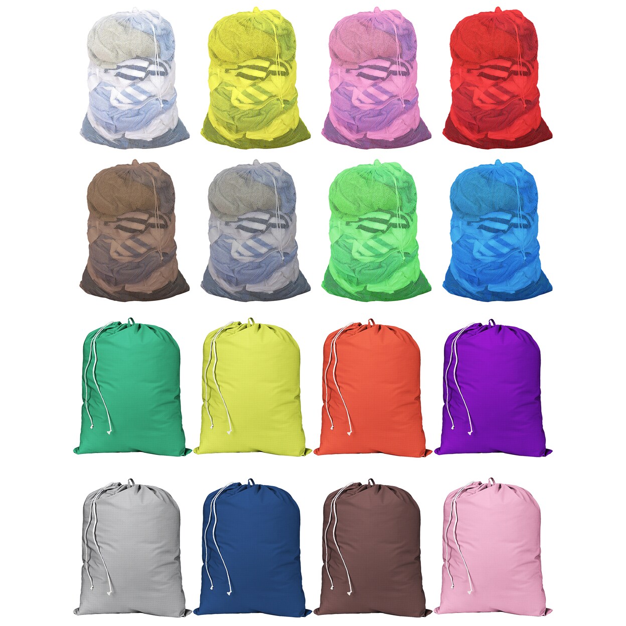 Multi-Pack: Durable Heavyweight Multipurpose Oversized Laundry Storage Bags