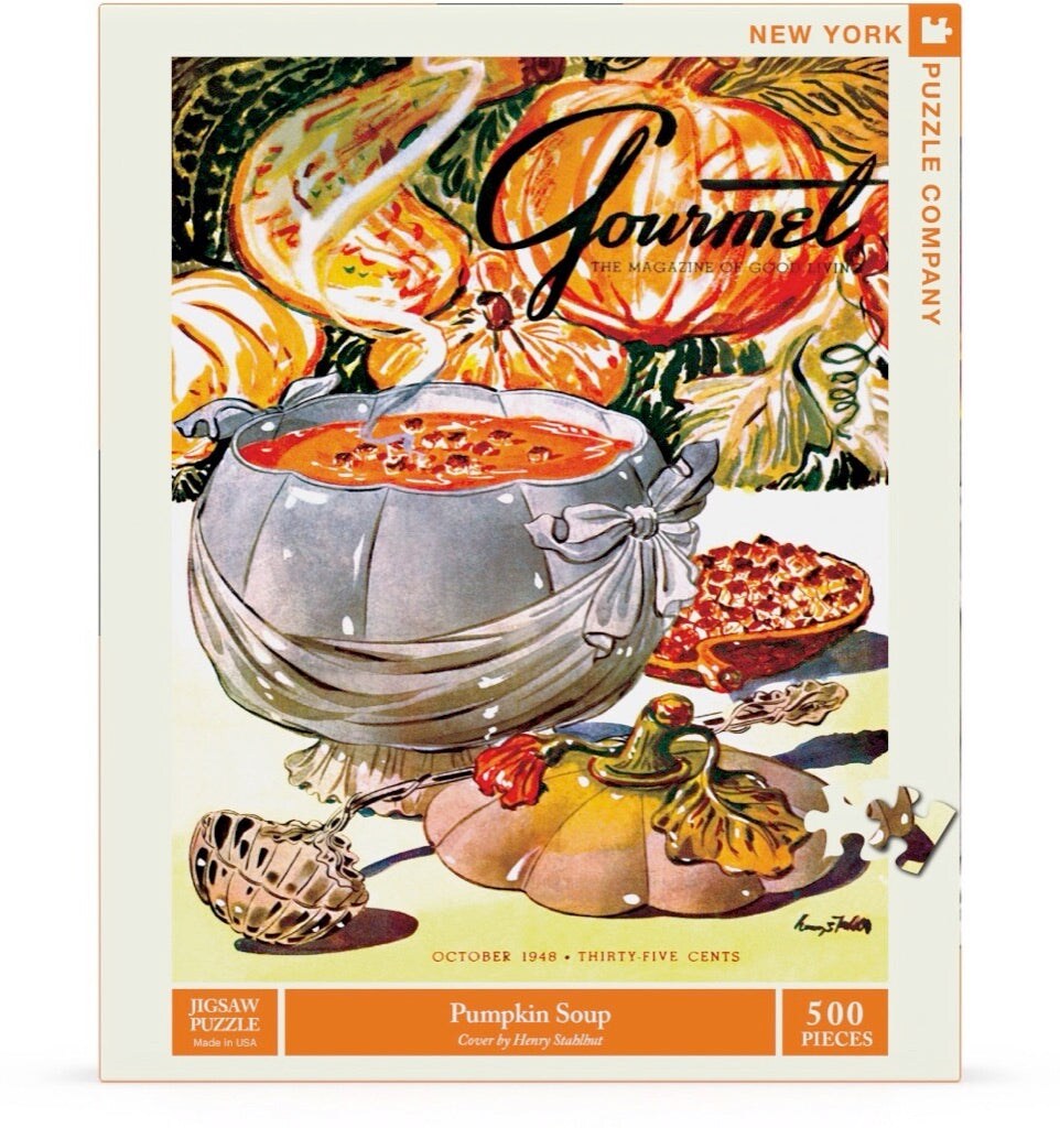 New York Puzzle Company Pumpkin Soup 500 Piece Puzzle