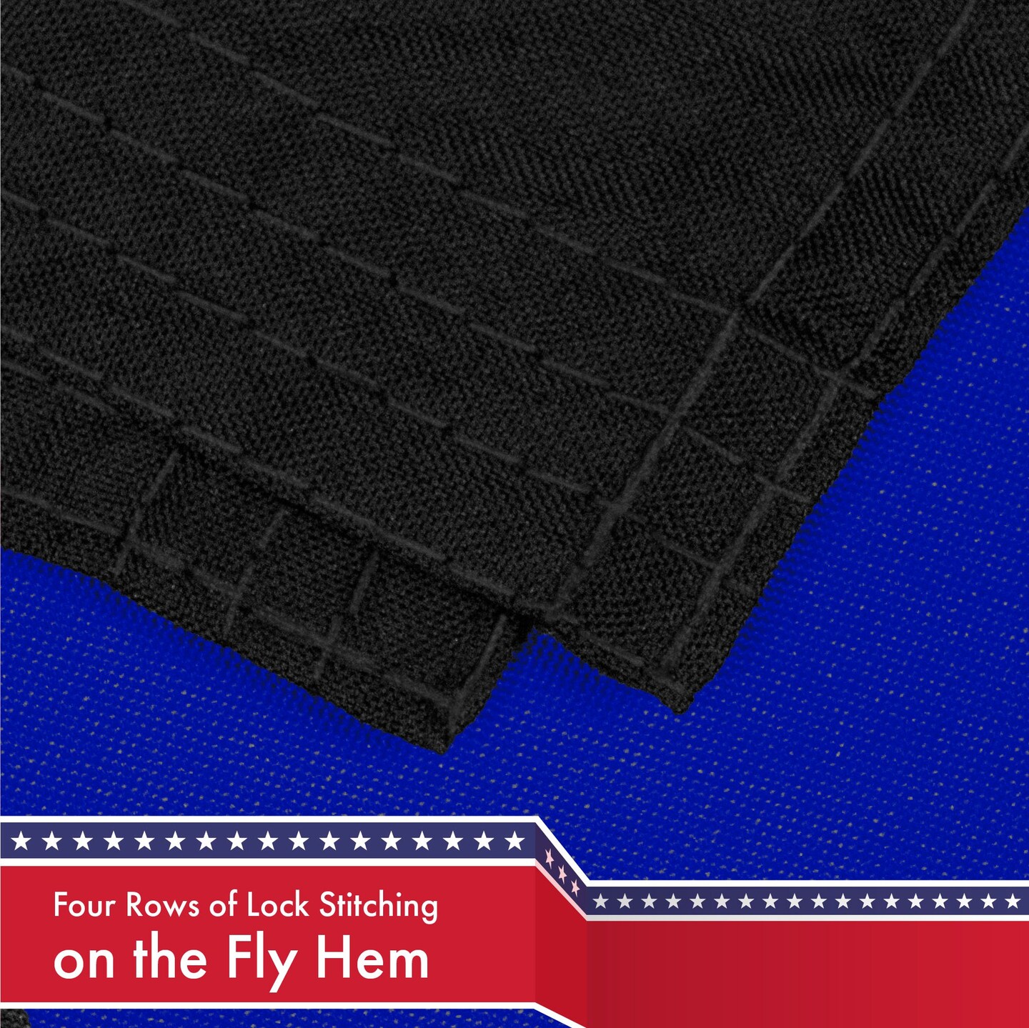 G128 Combo Pack: USA American Flag 3x5 Ft 150D Printed Stars &#x26; Thin Blue Line Flag 3x5 Ft 150D Printed