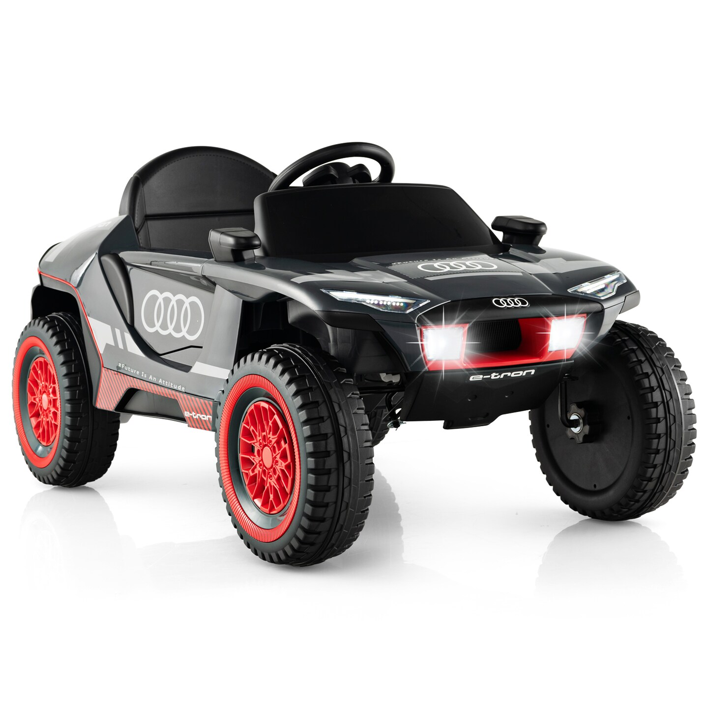 Licensed Audi Kids Ride On E-tron Racing Car-Grey