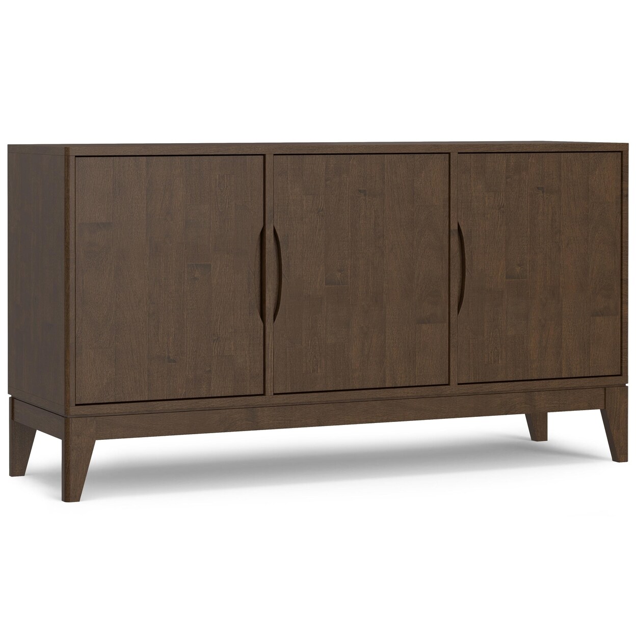 Buffeet Platform Harper 3 Door Sideboard Buffet Solid Wood Retro Storage Cabinet Mid ...