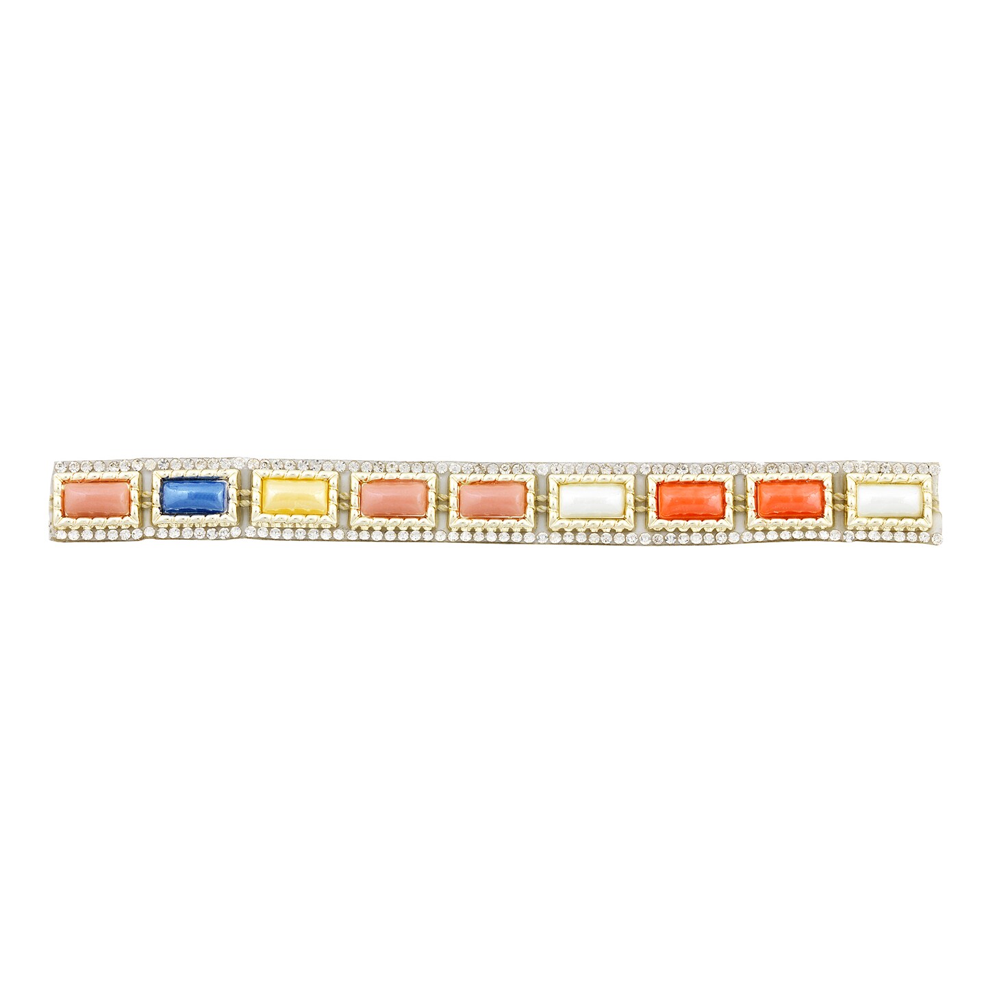 Priya 1/2&#x22;  Rhinestone Beaded Iron-On Trim