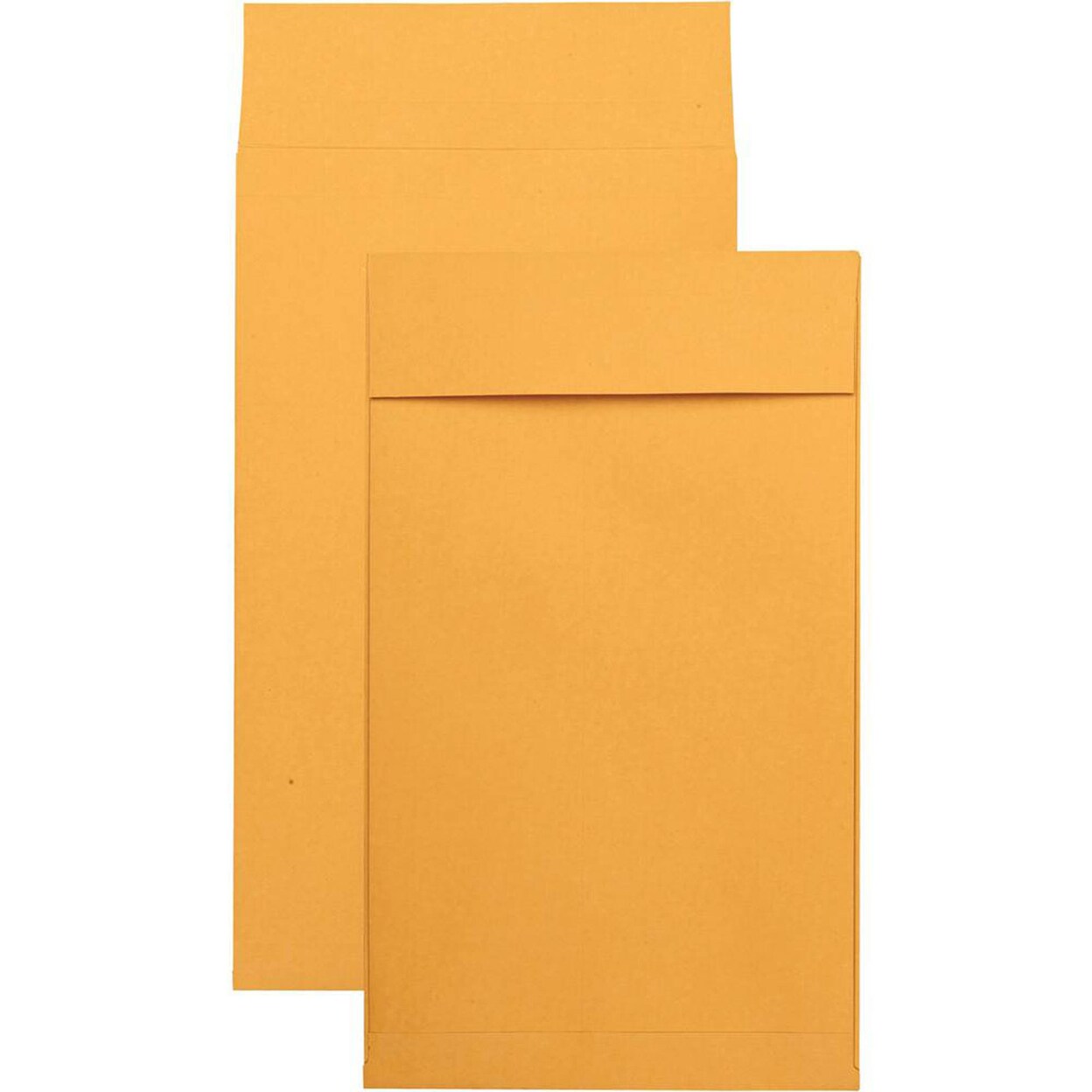Quality Park Kraft Redi-strip Expansion Envelopes - Expansion - 10"W x 15" L- 2" Gusset - 40 lb - Self-sealing - Kraft