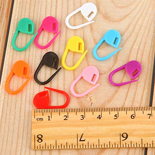 150 Pieces Knitting Crochet Locking Stitch Markers Stitch Needle Clip Counter 10 Colors (Color Ship Randomly)