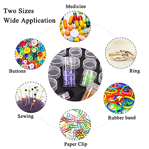 HOHOTIME Diamond Painting Storage Containers, 132 Slots Diamond Painting  Kits Bead Storage Jars Black ABS Carrying Case for 5D Jewelry Beads Diamond  Art Craft